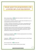 NR 449- QUIZ 5 EXAM QUESTIONS AND ANSWERS 100&percnt; PASS 2026 EDITION