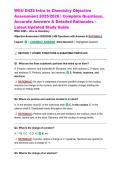 WGU D425 Intro to Chemistry Objective Assessment 2025&sol;2026 &vert; Complete Questions&comma; Accurate Answers & Detailed Rationales &ndash; Latest Updated Study Guide