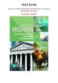 Test Bank for Economics of Money&comma; Banking and Financial Markets&comma; The&comma; Business School Edition&comma; 5th edition by Frederic Mishkin&comma; Chapter 1-25  &vert; All Chapters
