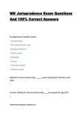 MN Jurisprudence Exam Questions And 100&percnt; Correct Answers