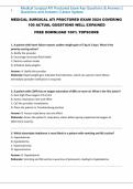 MEDICAL SURGICAL ATI PROCTORED EXAM 2024 COVERING  100 ACTUAL QUESTIONS WELL EXPAINED  FREE DOWNLOAD 100&percnt; TOPSCORE 