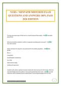 NURS &sol; NRNP 6550 MIDTERM EXAM QUESTIONS AND ANSWERS 100&percnt; PASS 2026 EDITION