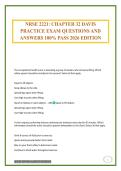 NRSE 2221&colon; CHAPTER 32 DAVIS PRACTICE EXAM QUESTIONS AND ANSWERS 100&percnt; PASS 2026 EDITION
