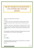 NRS 3071 MOODLE EXAM QUESTIONS AND ANSWERS 100&percnt; PASS 2026 EDITION