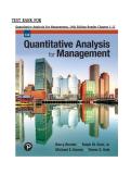 Quantitative Analysis for Management&comma; 14th Edition &ndash; Test Bank &ndash; Chapters 1&ndash;15 &ndash; Barry Render