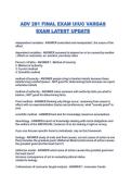ADV 281 FINAL EXAM UIUC VARGAS EXAM LATEST UPDATE