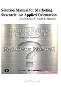 Solution Manual for Marketing Research&colon; An Applied Orientation 7th Edition by Naresh K&period; Malhotra
