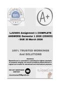LJU4804 Assignment 1 &lpar;COMPLETE ANSWERS&rpar; Semester 1 2026 &lpar;250655&rpar; - DUE 30 March 2026&semi; 100&percnt; Correct solutions and explanations&period; 