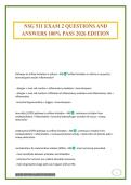 NSG 511 EXAM 2 QUESTIONS AND ANSWERS 100&percnt; PASS 2026 EDITION