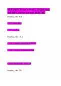 NUR 1023C Exam 1 &lpar;Mod 1&comma; 2&rpar; Questions and 100&percnt; correct answers 2026-2027