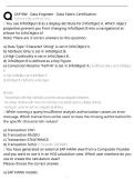 SAP BW Data Engineer- Data Fabric Certification Questions with Correct Answers New Update &lpar;Verified A&plus; Pass&rpar; 