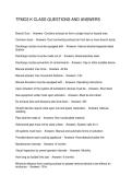 TFMO3 K CLASS QUESTIONS AND ANSWERS