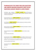 Test Bank For Clayton&rsquo;s Basic Pharmacology for Nurses 19th Edition By Michelle J&period; Willihnganz&comma; Samuel L&period; Gurevitz&comma; Bruce Clayton Chapter 1-48&lpar;WITH COMPLETE ANSWERS 2026&sol;2027