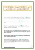 NSG 555 QUIZ 1 EXAM QUESTIONS AND ANSWERS 100&percnt; PASS 2026 EDITION
