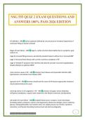 NSG 555 QUIZ 2 EXAM QUESTIONS AND ANSWERS 100&percnt; PASS 2026 EDITION