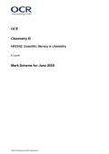 2025 A-LEVEL OCR CHEMISTRY B PAPER 2