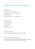 PPN 102 Exam Questions With Correct Answers