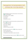 NSG6440 FINAL EXAM QUESTIONS AND ANSWERS 100&percnt; PASS 2026 EDITION