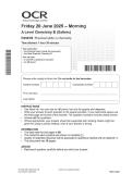 2025 A-LEVEL OCR CHEMISTRY B PAPER 3