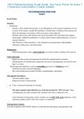 Nursing 113 Exam &num;2 Review Blueprint&lowbar; Key Medications &  Dosages &vert; Questions and Answers &vert; Latest Update
