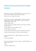 NURS 552 Exam Questions With Complete Solutions&period;