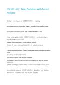 NU 553 Unit 1 Exam Questions With Correct Answers