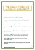 NUR 100 EXAM 2 QUESTIONS AND ANSWERS 100&percnt; PASS 2026 EDITION