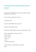 NU 553 Unit 2 Exam Questions With Correct Answers