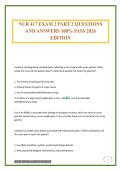 NUR 417 EXAM 2 PART 2 QUESTIONS AND ANSWERS 100&percnt; PASS 2026 EDITION
