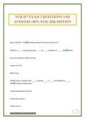 NUR 417 EXAM 3 QUESTIONS AND ANSWERS 100&percnt; PASS 2026 EDITION