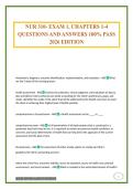 NUR 310- EXAM 1&comma; CHAPTERS 1-4 QUESTIONS AND ANSWERS 100&percnt; PASS 2026 EDITION