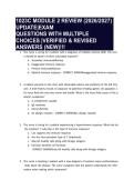 1023C MODULE 2 REVIEW &lpar;2026&sol;2027&rpar; UPDATE&vert;EXAM QUESTIONS WITH MULTIPLE CHOICES &vert;VERIFIED & REVISED ANSWERS &lpar;NEW&rpar;&excl;&excl;&excl;