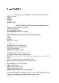 PCA EXAM 1  REVISED AND UPDATED FOR 2026&sol;2027 ACTUAL EXAM COMPLETE QUESTIONS AND CORRECT DETAILED ANSWERS &lpar;VERIFIED ANSWERS&rpar; &vert;ALREADY GRADED A&plus;&vert;&vert;BRAND NEW&excl;&excl;