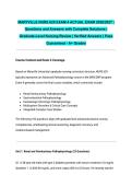 MARYVILLE NURS 620 EXAM 4 ACTUAL EXAM 2026&sol;2027 &vert; Questions and Answers with Complete Solutions &vert; Graduate-Level Nursing Review &vert; Verified Answers &vert; Pass Guaranteed - A&plus; Graded