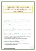 NUR2392 EXAM 2&colon; MODULES 4-6 QUESTIONS AND ANSWERS 100&percnt; PASS 2026 EDITION