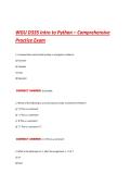 WGU D335 Intro to Python  Comprehensive 
