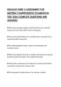 NSG6435 WEEK 5 ASSIGNMENT FOR MIDTERM COMPREHENSIVE EXAMINATION TEST 2026 COMPLETE QUESTIONS AND ANSWERS
