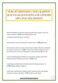 NURS 497 MIDTERM 2- ONLY KAHOOT&sol; QUIZ EXAM QUESTIONS AND ANSWERS 100&percnt; PASS 2026 EDITION