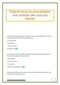 NURS 497 FINAL EXAM QUESTIONS AND ANSWERS 100&percnt; PASS 2026 EDITION