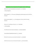 SUR 101 Sutures Exam Questions with Complete Solutions 