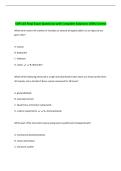 SUR 102 Final Exam Questions with Complete Solutions 