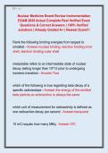 Nuclear Medicine Board Review Instrumentation  EXAM 2026 Actual Complete Real Verified Exam  Questions & Correct Answers &vert; 100&percnt; Verified  solutions &vert; Already Graded A&plus; &vert; Newest Exam&excl;&excl;&excl;