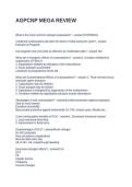 AGPCNP MEGA REVIEW QUESTIONS AND ANSWERS