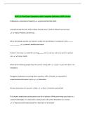 SUR 110 Final Exam Questions with Complete Solutions