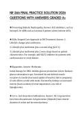 NR 566 FINAL PRACTICE SOLUTION 2026 QUESTIONS WITH ANSWERS GRADED A&plus;