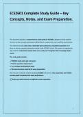 ECS2601 Complete Study Guide &ndash; Key Concepts&comma; Notes&comma; and Exam Preparation&period;