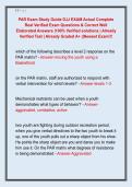 PAR Exam Study Guide DJJ EXAM Actual Complete  Real Verified Exam Questions & Correct Well  Elaborated Answers &vert;100&percnt; Verified solutions &vert; Already  Verified Test &vert; Already Graded A&plus; &vert;&vert;Newest Exam&excl;&excl;&excl;