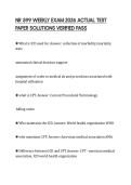 NR 599 WEEKLY EXAM 2026 ACTUAL TEST PAPER SOLUTIONS VERIFIED PASS