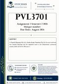 PVL3701 Assignment 1 &lpar;QUALITY ANSWERS&rpar; Semester 2 2026 