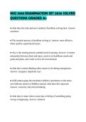 NSG 3100 EXAMINATION SET 2026 SOLVED QUESTIONS GRADED A&plus;